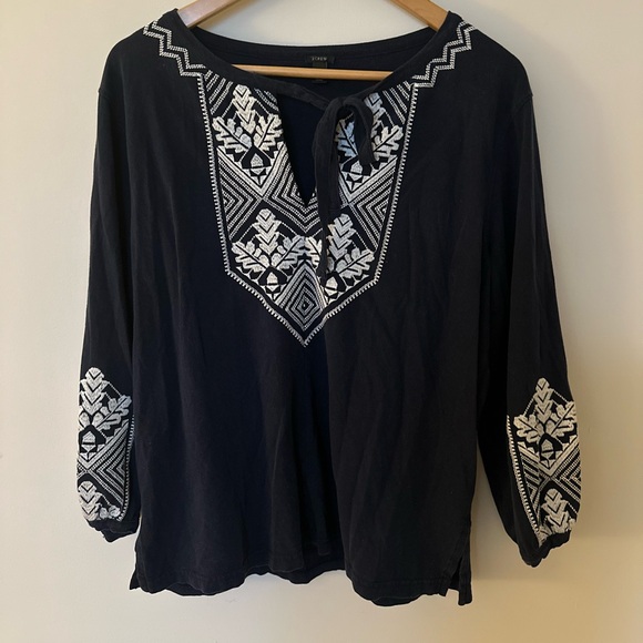 J crew embodied 3/4 sleeve top - Picture 3 of 5